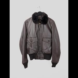 [SOLD] GIBSON & BARNES x US NAVY Men's Sz US 38R G-1 Intermediate Flight Jacket